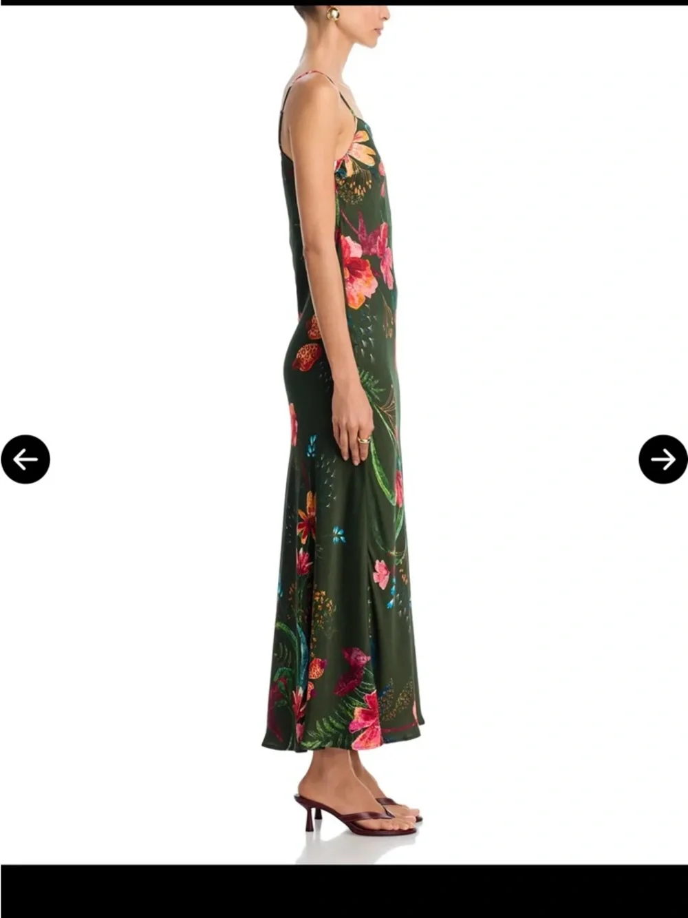 FARM RIO green Leopard Flowers Dress - Picture 4 of 14